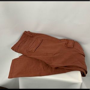 Orange cargo pants